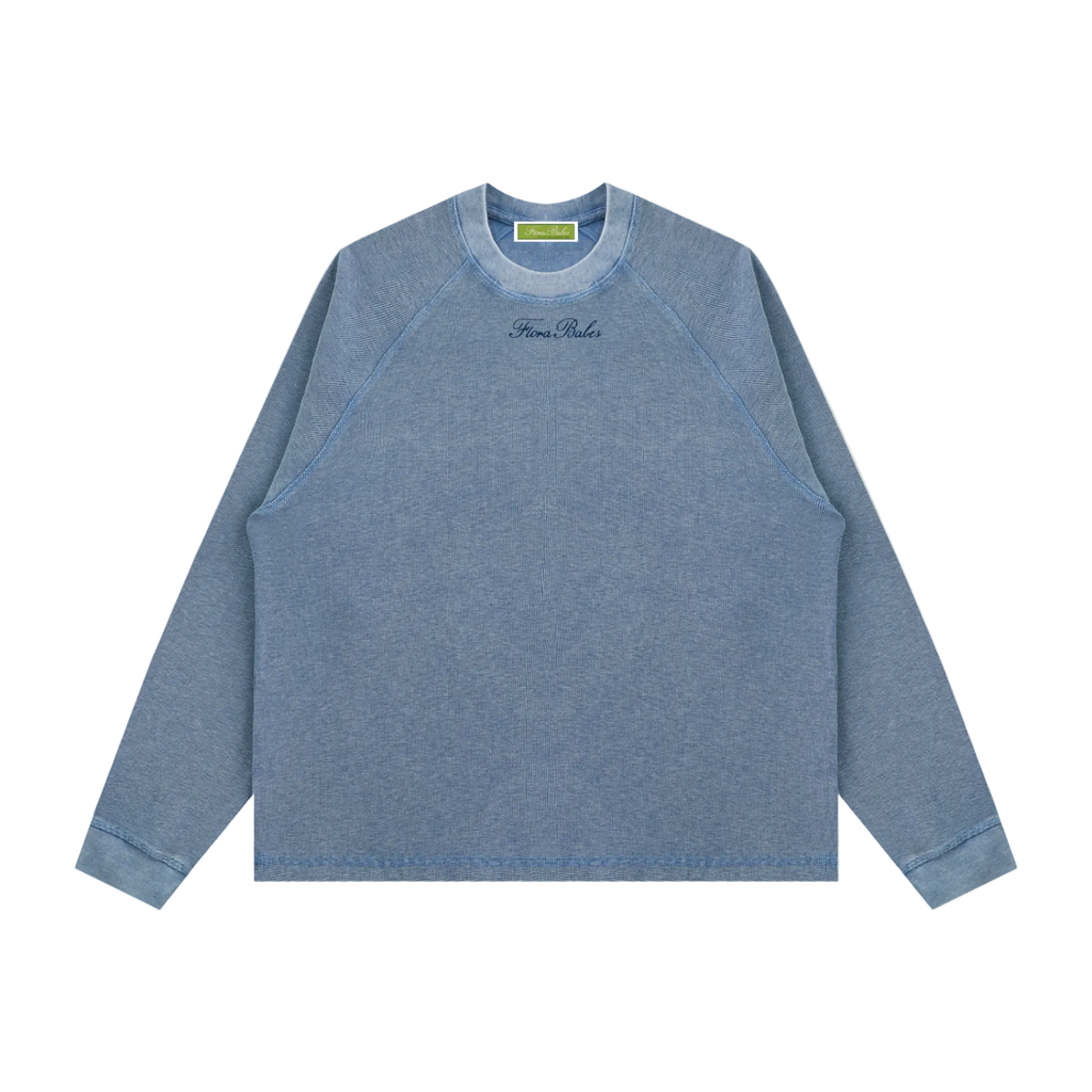 Bleu Poudré l Knit Fisherman’s Pullover