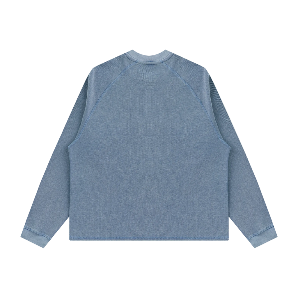 Bleu Poudré l Knit Fisherman’s Pullover