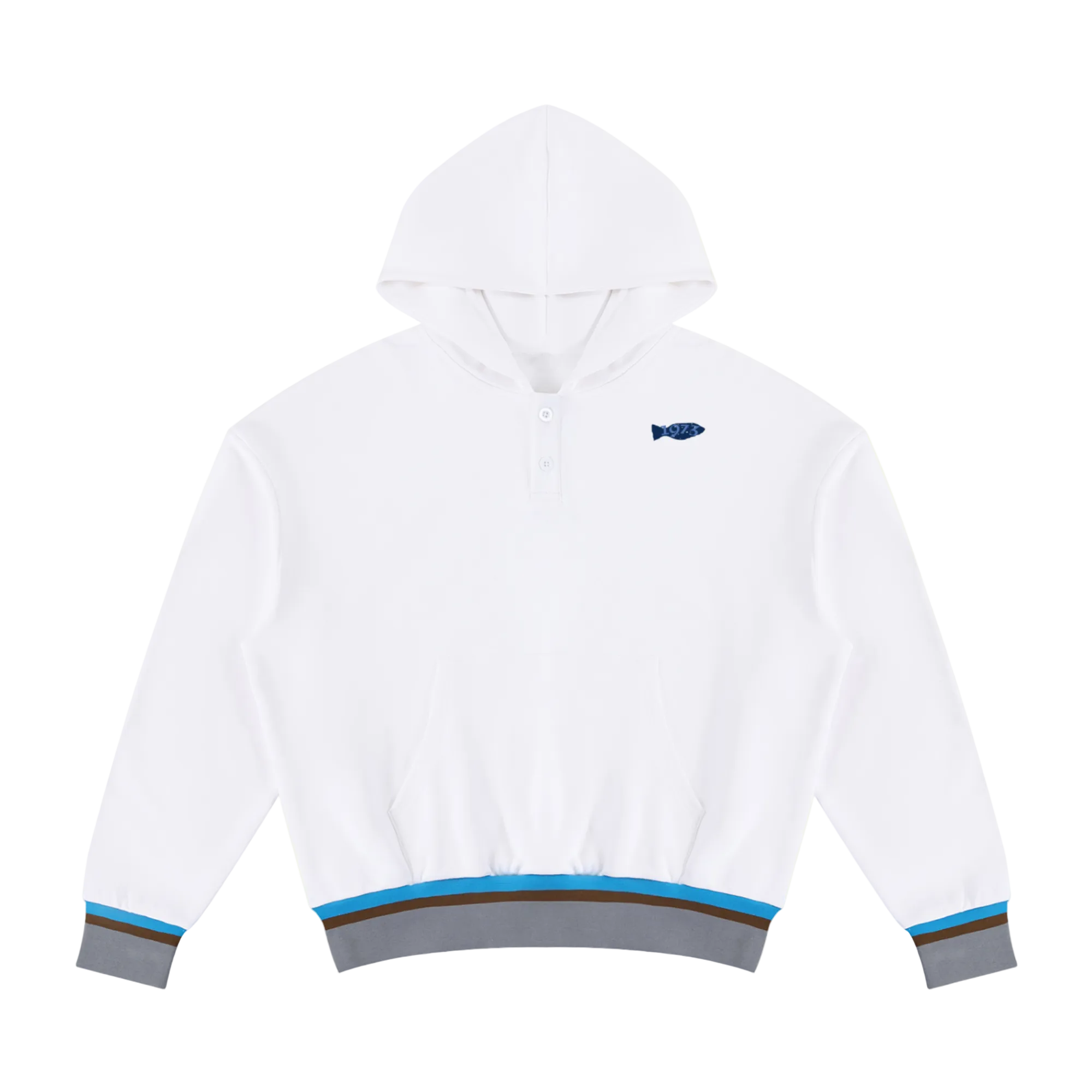 Les Vagues Button Up Pullover